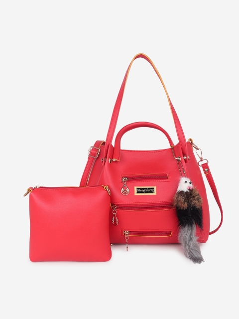 

Stropcarry Women Red Solid Shoulder Bag With Pouch