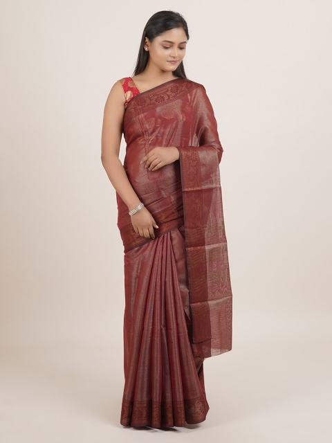 

Pothys Maroon Tissue Saree