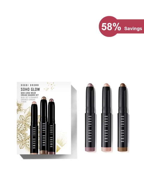 

Bobbi Brown Set of 3 Soho Glow Mini Long-Wear Cream Shadow Sticks, Multi