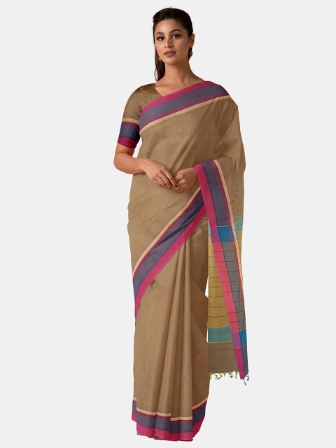 

Taneira Brown & Purple Pure Cotton Saree