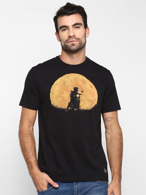 

Royal Enfield Men Black Printed T-shirt