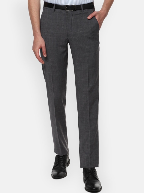 

Louis Philippe Men Grey Formal Trousers