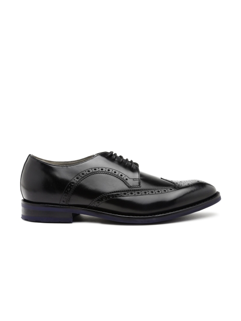 

Clarks Men Black Swinley Limit Leather Brogues
