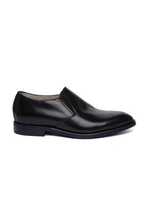 

Clarks Men Black Swinley Step Leather Semiformal Shoes