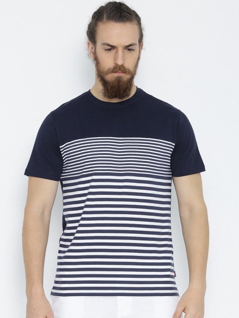 

HIGHLANDER Navy Striped T-Shirt, Navy blue