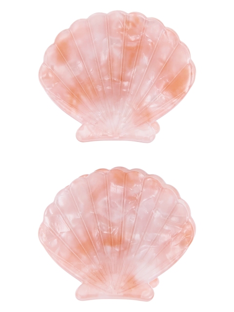 

Accessorize Women Pink Set of 2 Claw Clip