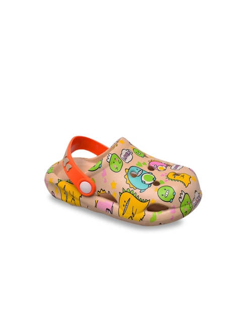 

Yellow Bee Boys Beige & Orange Clogs Sandals