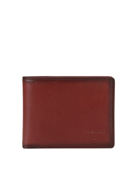 

Da Milano Men Brown Solid Two-Fold Wallet