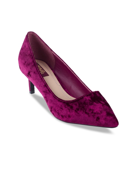 

SHUZ TOUCH Purple Party Pumps with Laser Cuts