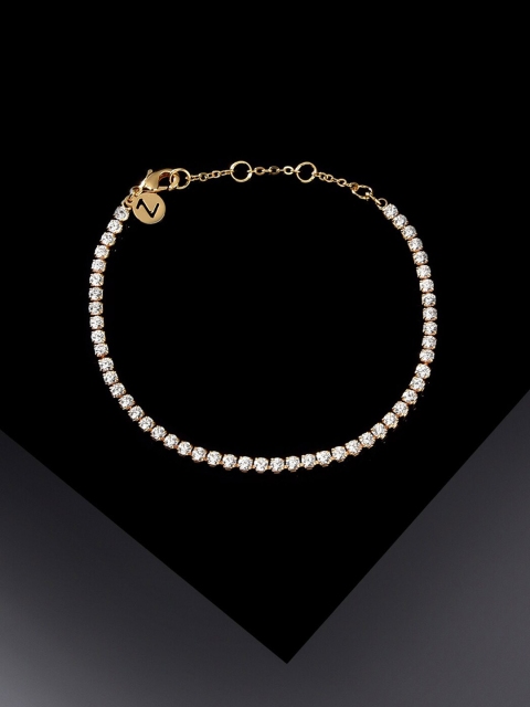 

Accessorize Women Gold & White Gold-Plated Brass Charm Bracelet