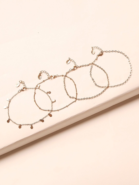 

Accessorize Women Gold-Toned Gold-Plated Charm Anklet