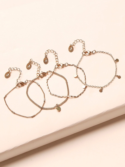 

Accessorize Women Gold Bracelets Set of 4