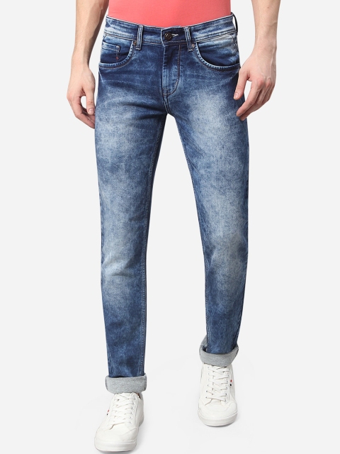 

Greenfibre Men Blue Washed Slim Fit Heavy Fade Jeans