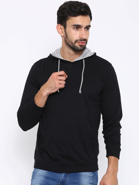 

American Crew Black Hooded Sweatshirt