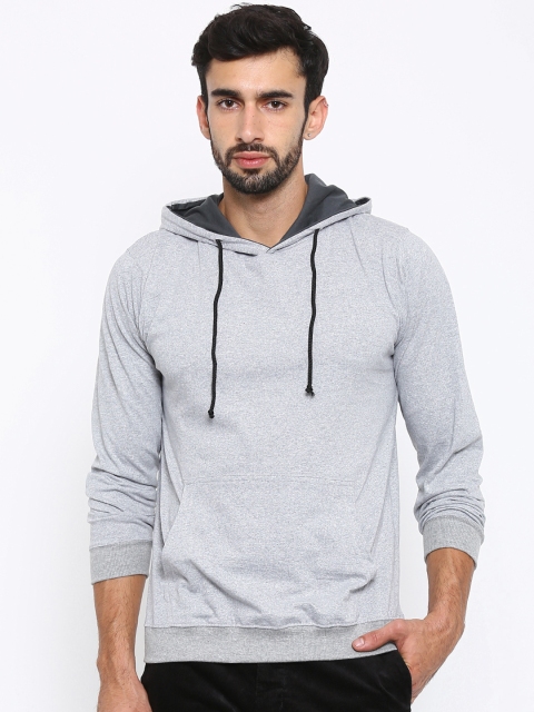 

American Crew Grey Melange Hooded Sweatshirt