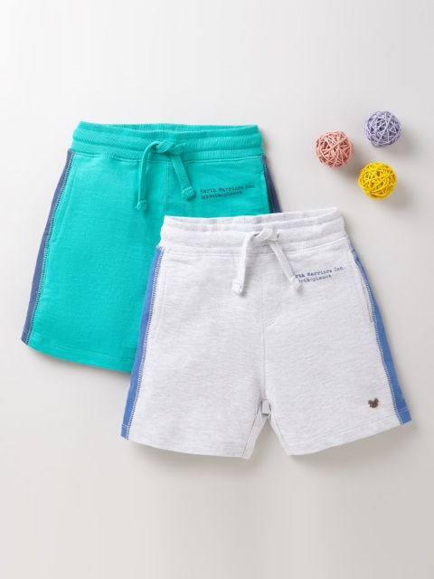 Ed-a-Mamma Boys Pack of 2 Mid-Rise Regular Shorts, Grey