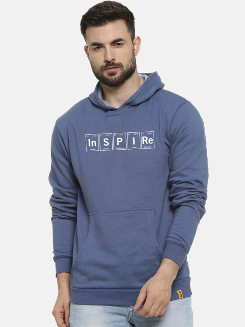 

Campus Sutra Men Blue Printed Sweatshirt