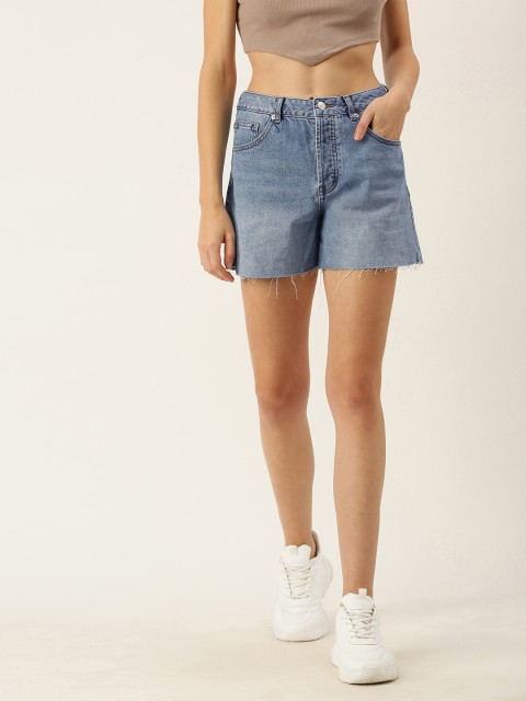 

FOREVER 21 Women Blue Denim Shorts