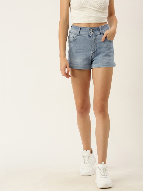 

FOREVER 21 Women Blue Denim Shorts