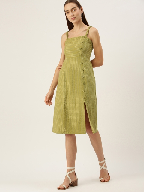 

FOREVER 21 Green A-Line Dress