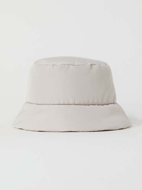

H&M Women Grey Solid Padded Bucket Hat