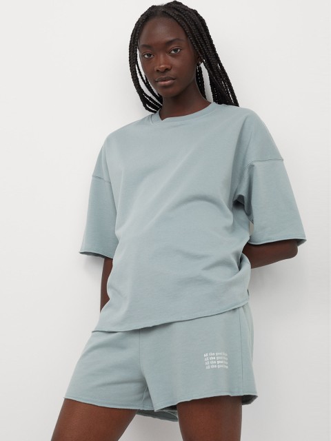 

H&M Women Grey Pyjama Top