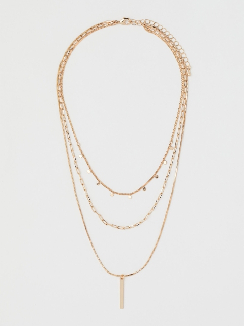 

H&M Gold-Toned Three-Strand Necklace