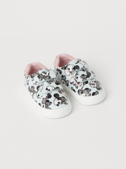 

H&M Girls Turquoise Blue Printed trainers