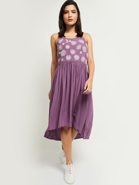 

max Women Purple Midi Dress