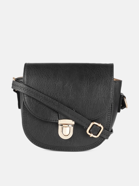 

DressBerry Black Solid Half Moon Sling Bag