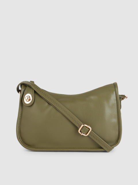 

Mast & Harbour Olive Green Solid Sling Bag