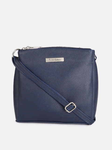 

Mast & Harbour Navy Blue Solid Sling Bag