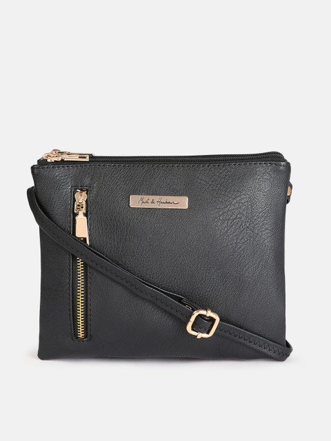 

Mast & Harbour Black Solid Sling Bag
