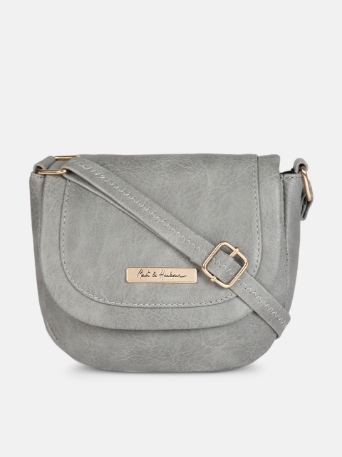 

Mast & Harbour Grey Half Moon Sling Bag