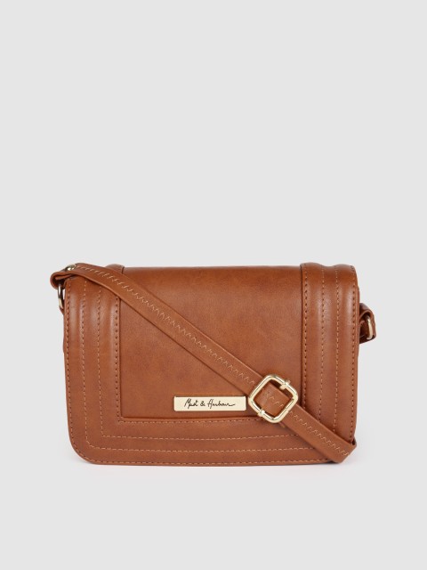 

Mast & Harbour Brown Structured Sling Bag