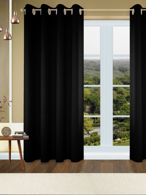 

GRES HOME Black Door Curtain