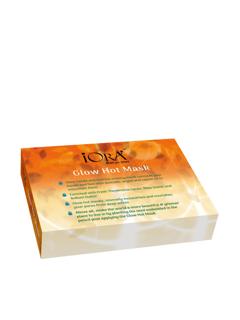 

IORA Glow Hot Mask - Replenish & Restore Moisture Manicure & Pedicure Mask, White