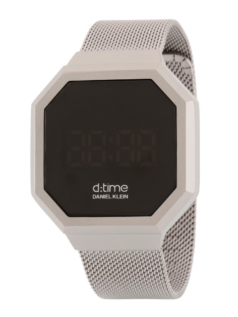 

Daniel Klein Men Black Dial & Grey Bracelet Style Straps Digital Watch DK.1.12890-6