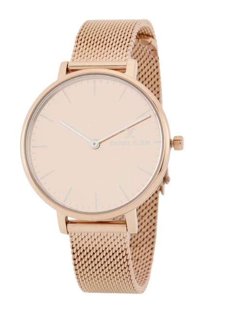 

Daniel Klein Women Rose Gold-Toned Dial & Bracelet Style Analogue Watch DK.1.12809-4