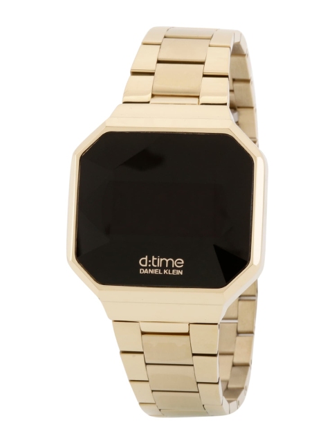 

Daniel Klein Women Black Dial & Gold Toned Stainless Steel Straps Digital Watch