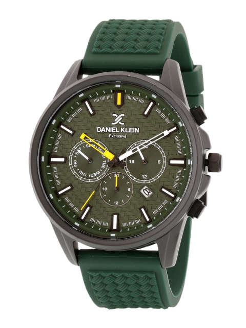 

Daniel Klein Men Green Dial & Green Straps Analogue Watch DK.1.12807-5