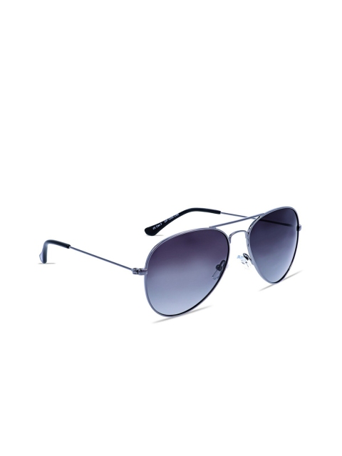 

OPIUM Unisex Grey Lens & Gunmetal-Toned Aviator Sunglass with UV Protected Lens OP-1200-C69, Metallic