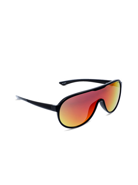 

OPIUM Men Red Lens & Black Oversized Sunglass with UV Protected Lens OP-1809-C03