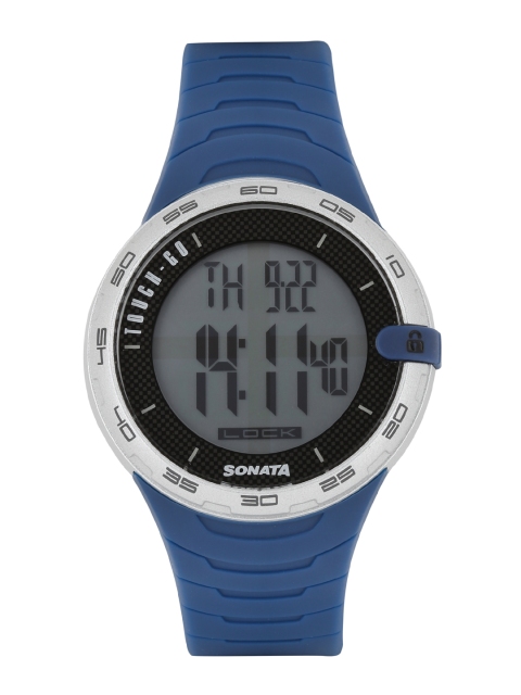 

Sonata Men Blue Digital Watch 77041PP05J