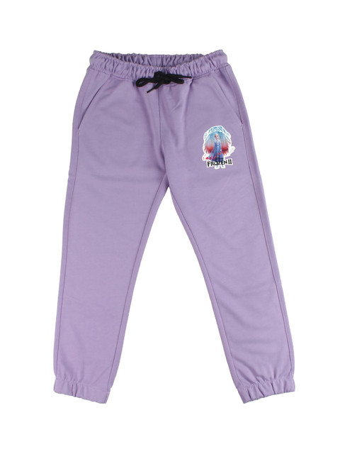 

Disney by Wear Your Mind Girls Lavender Frozen Pure Cotton Joggers
