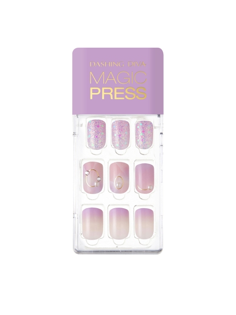 

Dashing Diva MAGICPRESS Love Maze Nails, Lavender