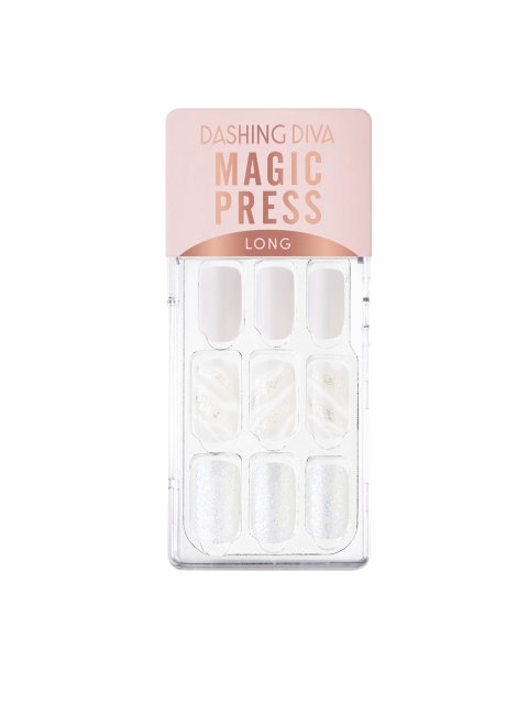 

Dashing Diva MAGICPRESS Cloud Silver Nails