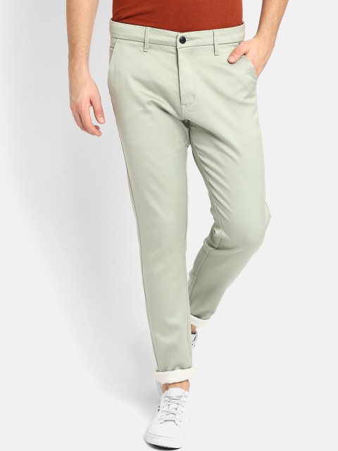 

V2 Value & Variety Men Green Chinos Trousers