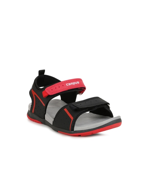 

Campus Unisex Kids Black & Red Comfort Sandals