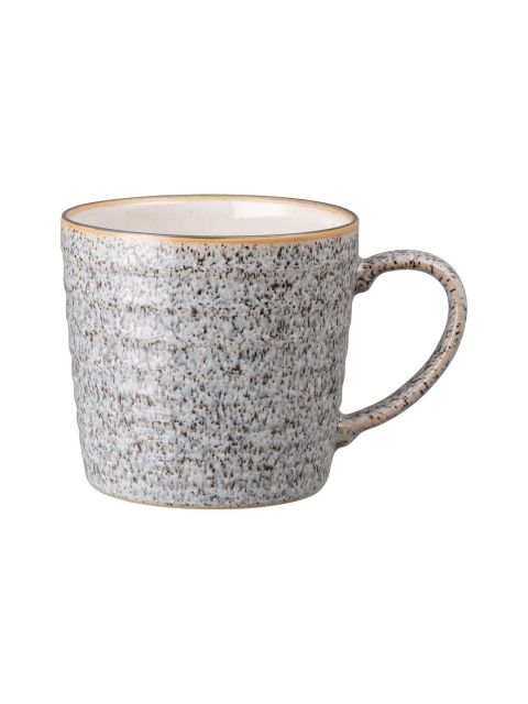 

Denby Grey & Cream-Coloured Handcrafted Printed Ceramic Glossy Mug